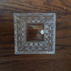 Tiffany Crystal Glass Square Dish